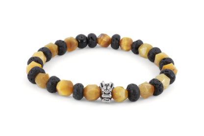 kralen armband heren geel