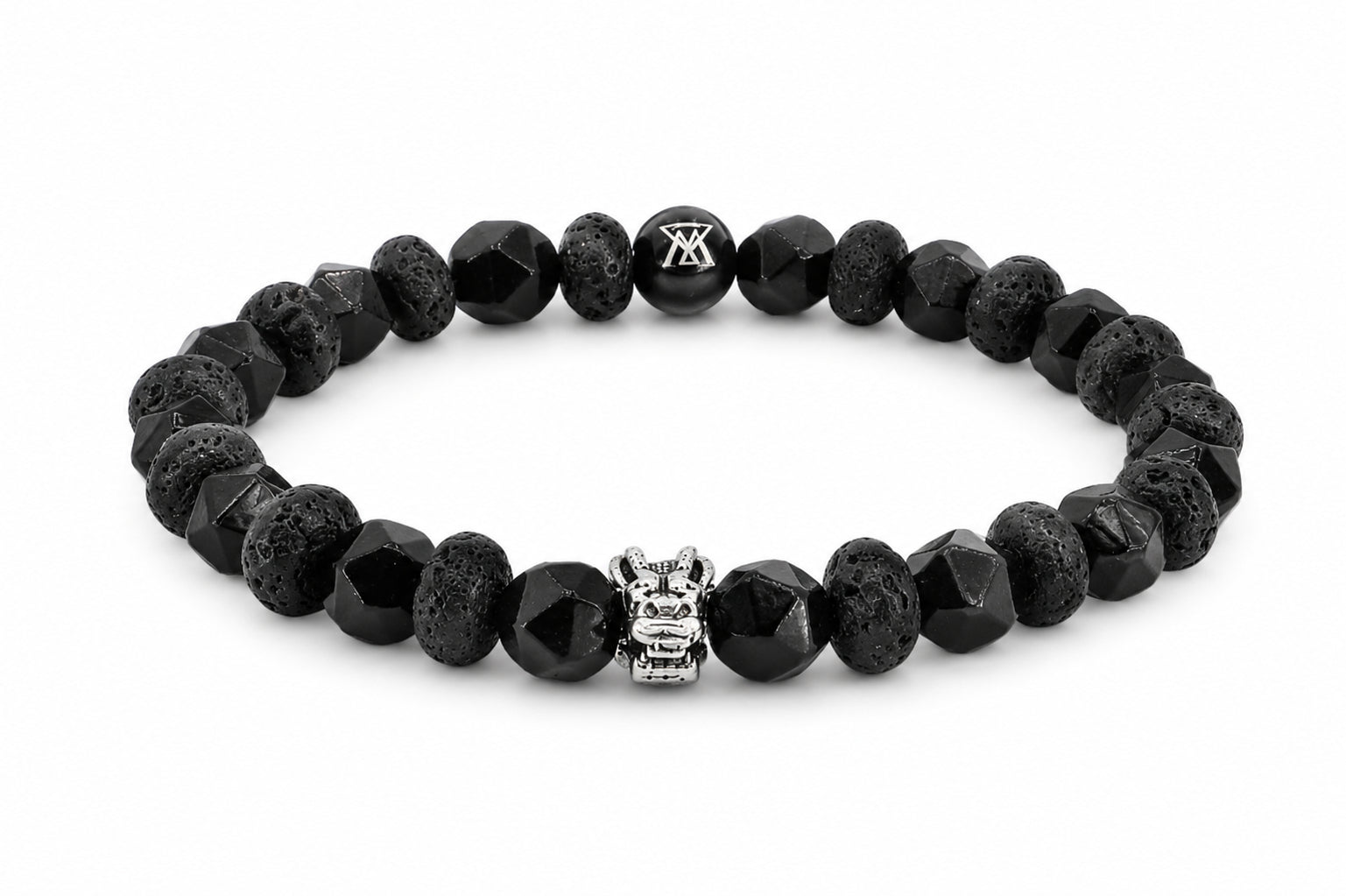 kralen armband heren zwart