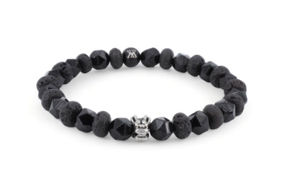 kralen armband heren zwart