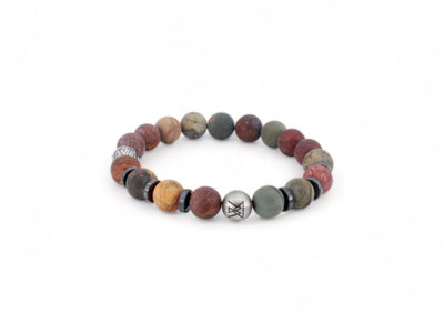 kralen heren armabnd groenbruin