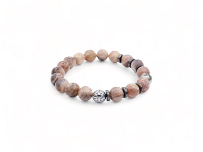 roze kralen heren armband
