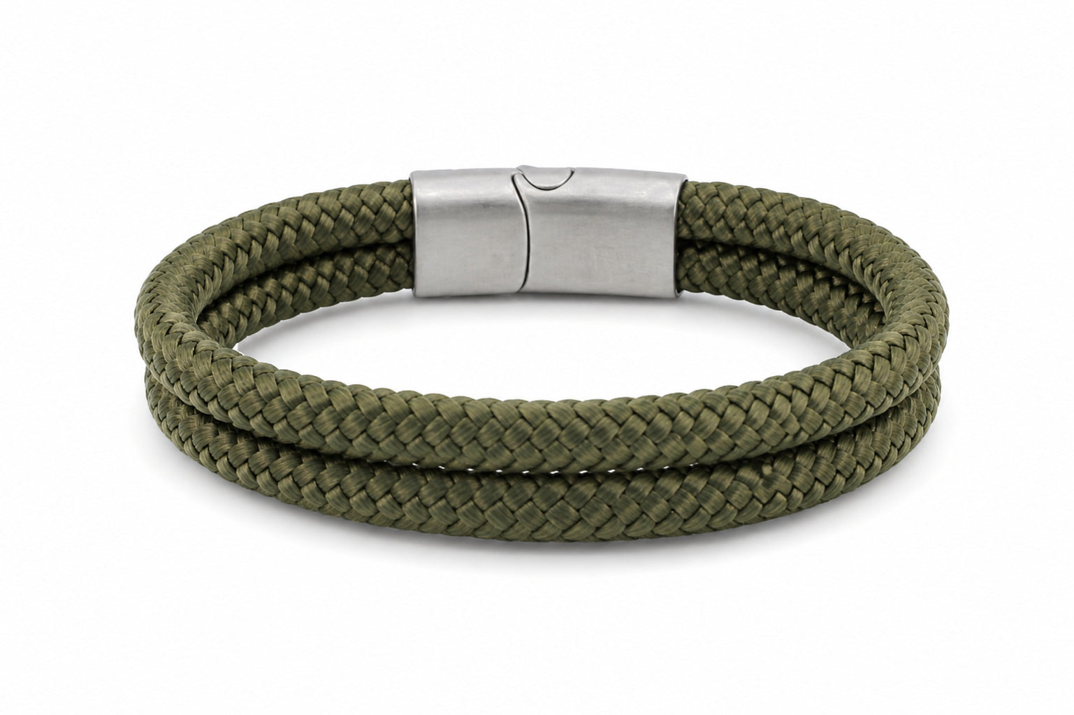 legergroene touw armbandheren