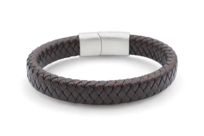 leren armband heren donkerbruin