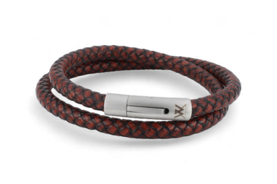 Leren armband 12mm - Civilis collectie