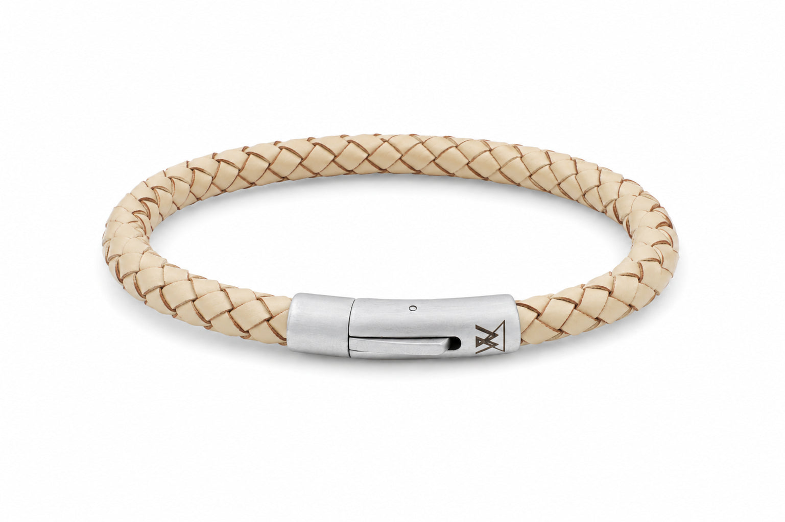 leren armband heren beige