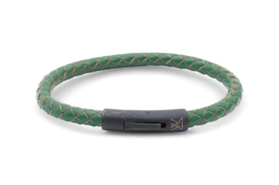 leren armband heren groen