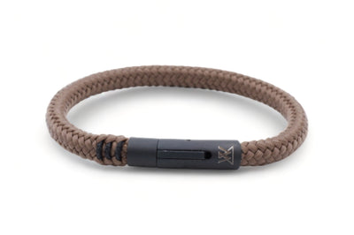 Touw armband 6mm - Ruyter | Bruin