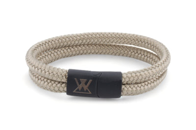 Touw armband 12mm - Caesar | Beige