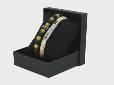 Touw armband 6mm - Ruyter collectie | Editie zwart