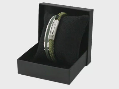 Touw armband 6mm - Ruyter | Legergroen