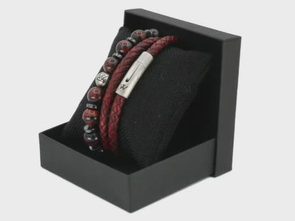 Leren armband 12mm - Civilis collectie