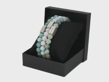 Natuursteen kralen armband 8mm - Apollo collectie
