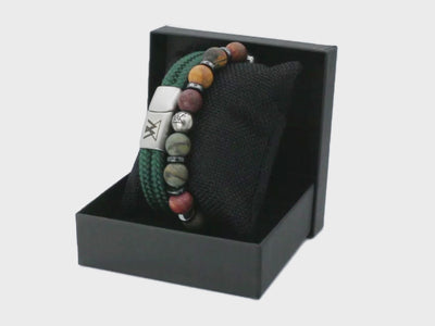 Touw armband 12mm - Caesar collectie | Editie zilver