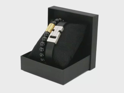 Leren armband 10mm - Zeus collectie