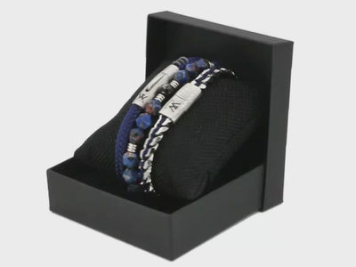 Touw armband 6mm - Ruyter | Blauw