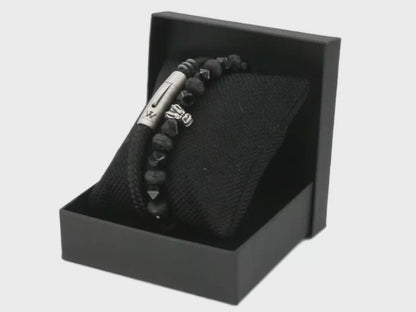 Touw armband 6mm - Ruyter | Zwart