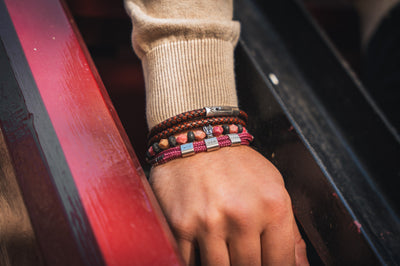 Rope bracelet 4mm - Parks | Red