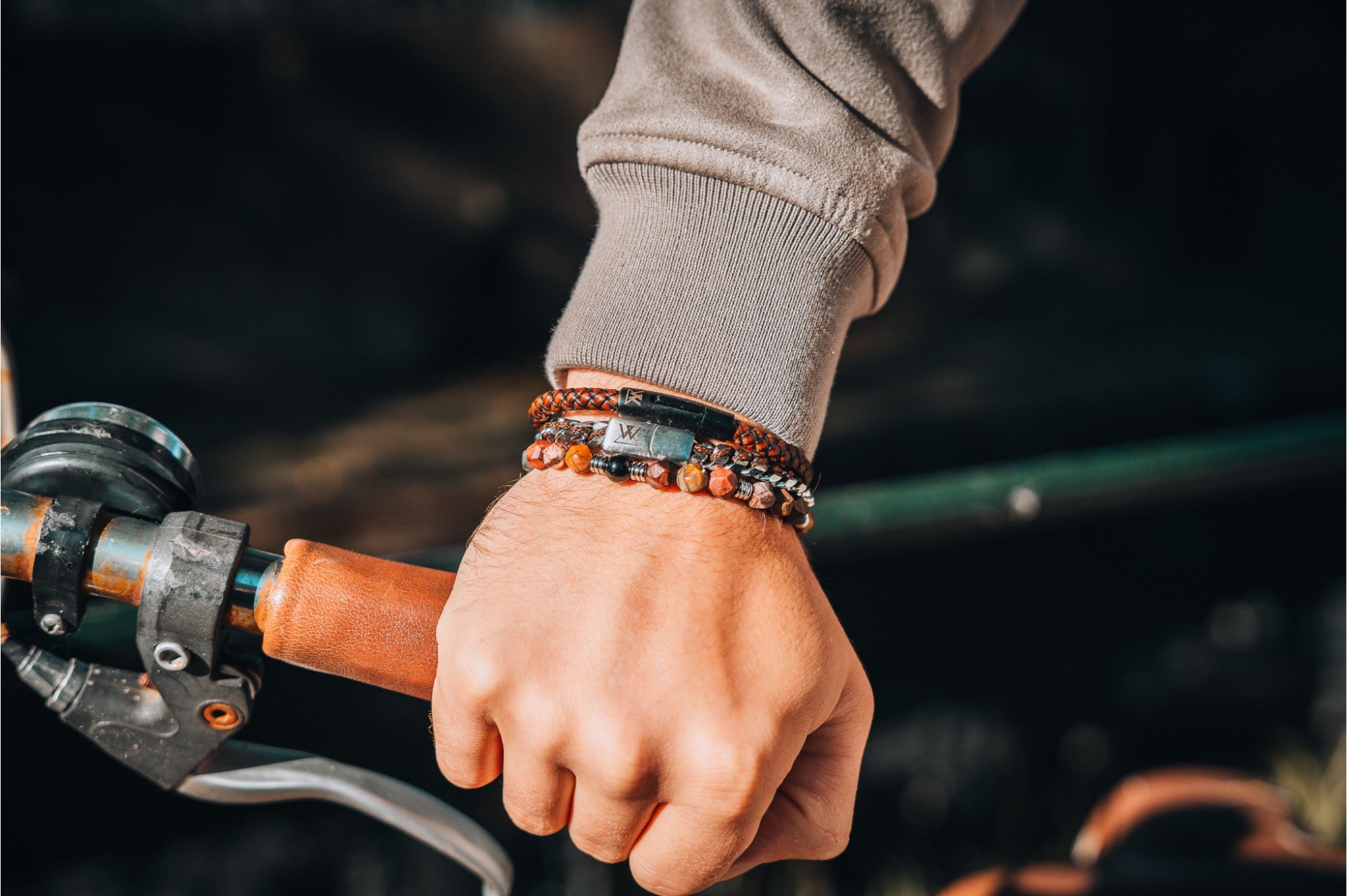 Leather bracelet 6mm - Civilis | Dark brown