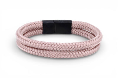 Touw armband 12mm - Caesar collectie | Editie zwart