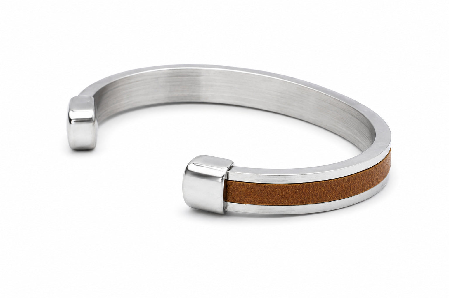 bruin-stalen-mannen-armband