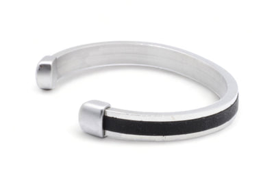 zwart stalen mannen armband