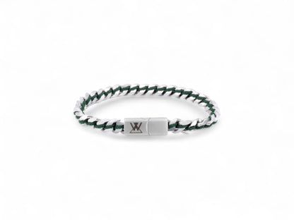 stalen donkergroene mannen armband