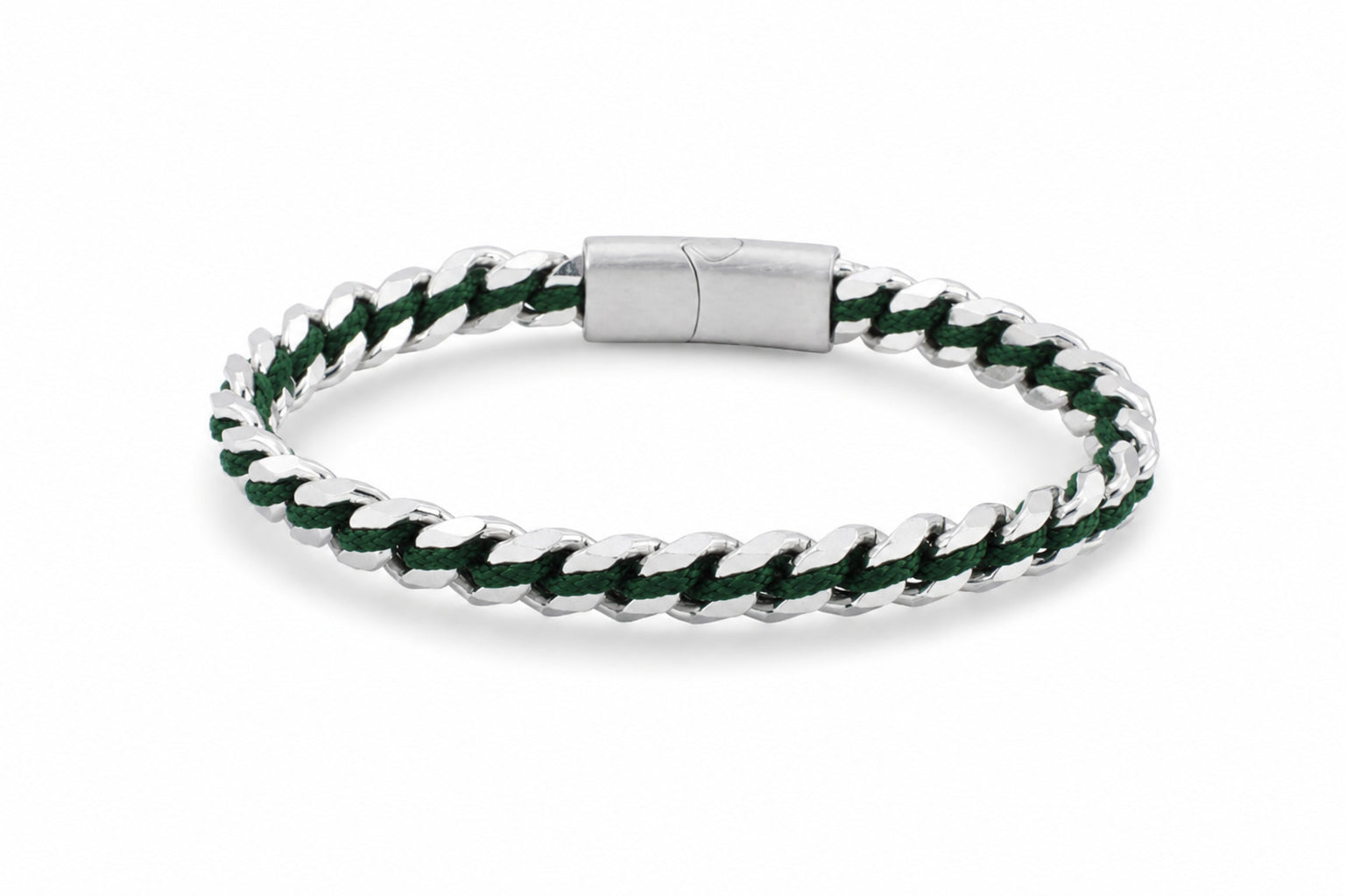 stalen armband heren donkergroen