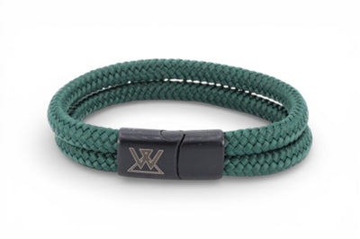 Touw armband 12mm - Caesar collectie | Editie zwart