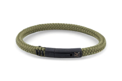 Touw armband 6mm - Ruyter | Legergroen