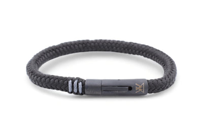 Touw armband 6mm - Ruyter collectie | Editie zwart