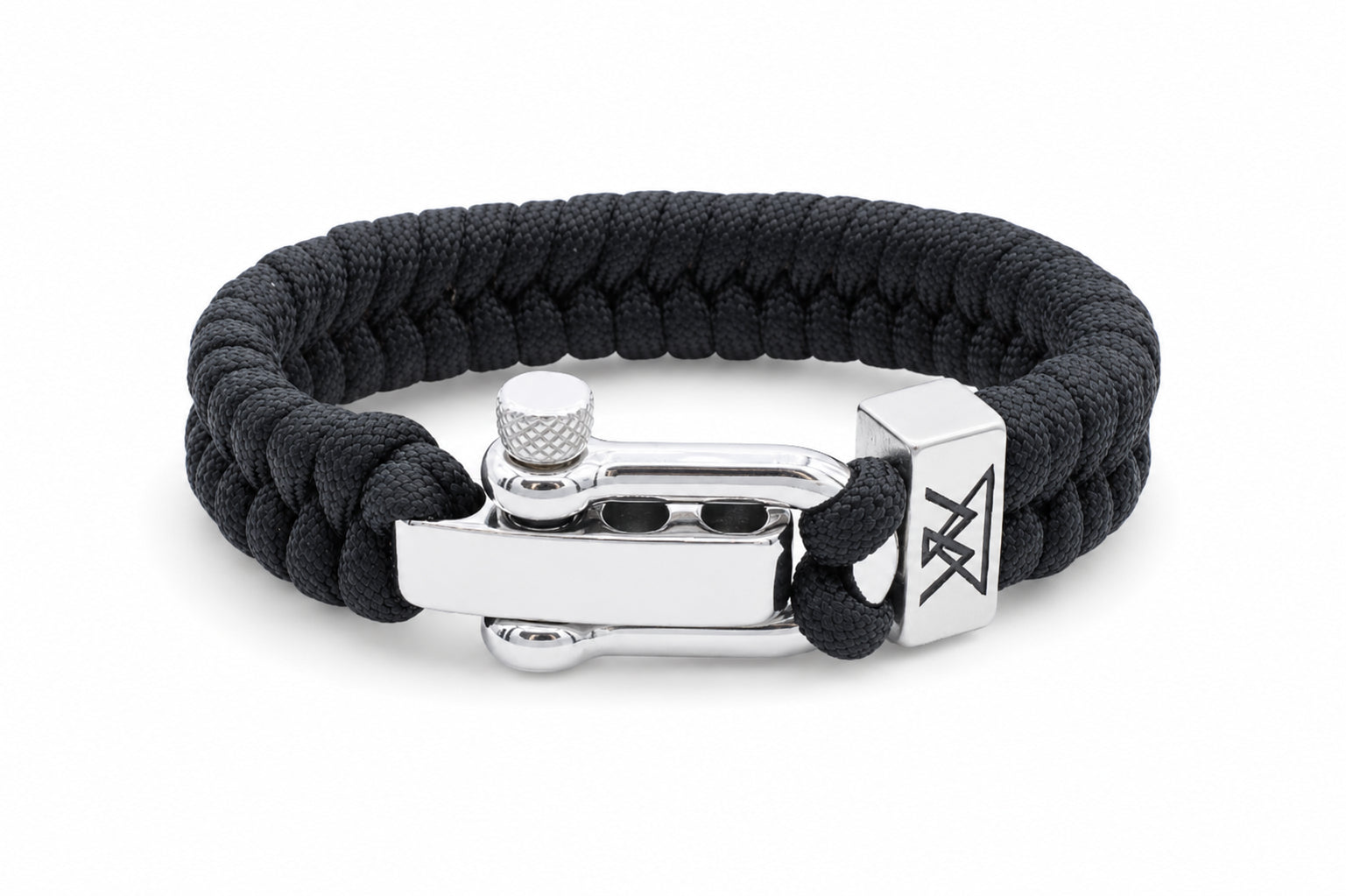 zwarte touw heren armband