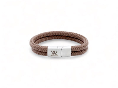 touw heren armband bruin