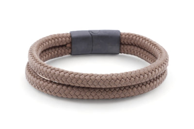 Touw armband 12mm - Caesar collectie | Editie zwart