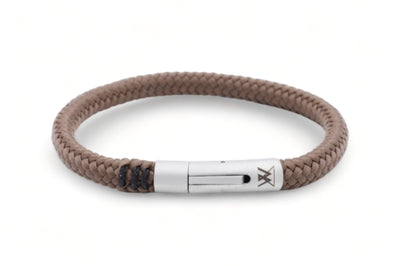 Touw armband 6mm - Ruyter | Bruin