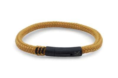 Touw armband 6mm - Ruyter | Okergeel