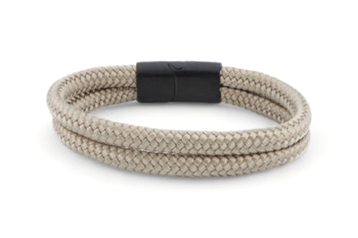 Touw armband 12mm - Caesar collectie | Editie zwart