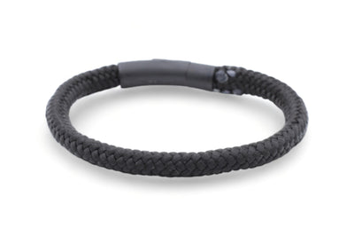 Touw armband 6mm - Ruyter collectie | Editie zwart