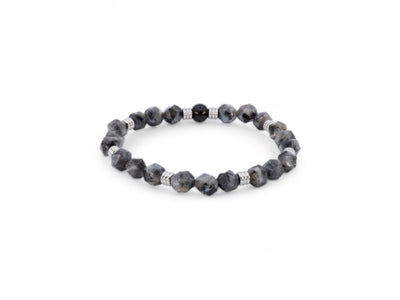 zwart kralen herenarmband