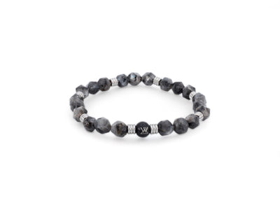 zwart kralen heren armband