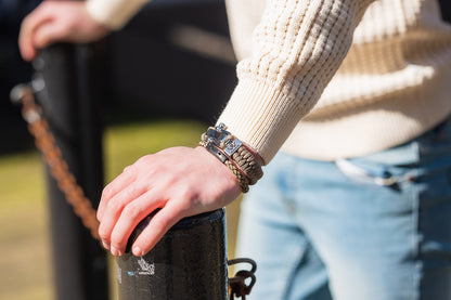 Lederarmband 6mm - Civilis | Grau